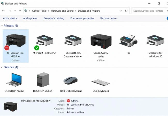 Printer Offline
