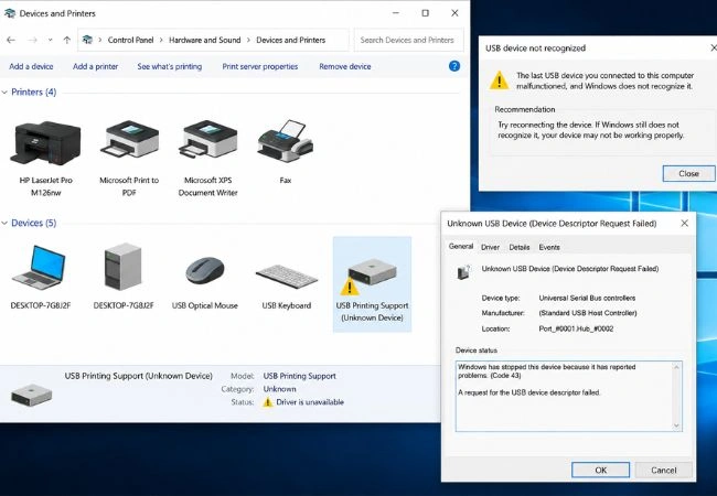 USB Not Recognized