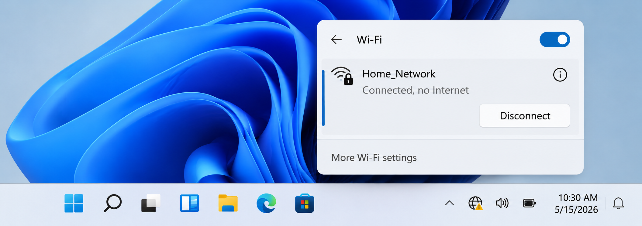 Connected, No Internet